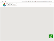 Tablet Screenshot of contentholic.com